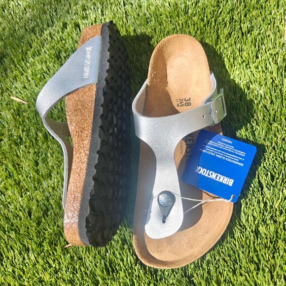 NEW BIRKENSTOCK Gizeh Birko-Flor Soft Footbed Sandals - Picture 6 of 7